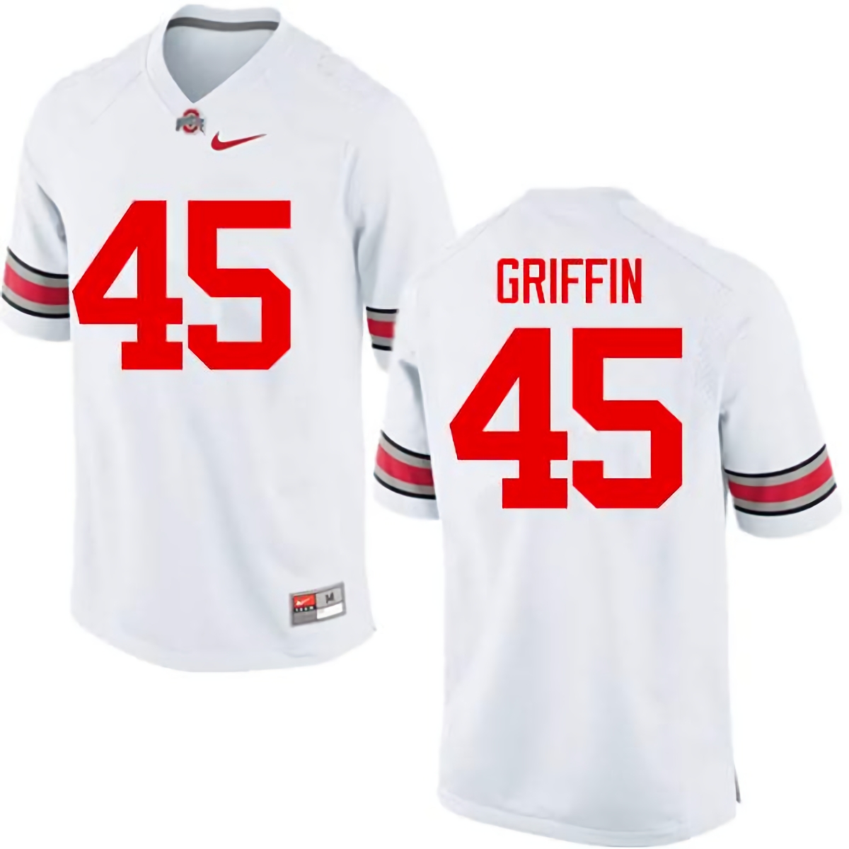 Archie Griffin Ohio State Buckeyes Men's NCAA #45 Nike White College Stitched Football Jersey LAF1756DJ